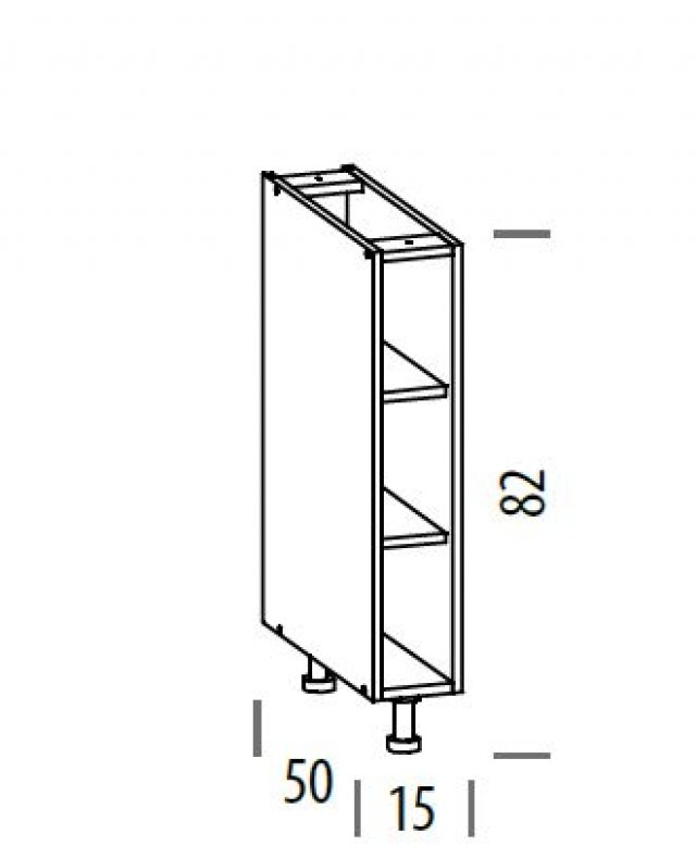 TIFANY T13/D15 L/P Напольный шкаф