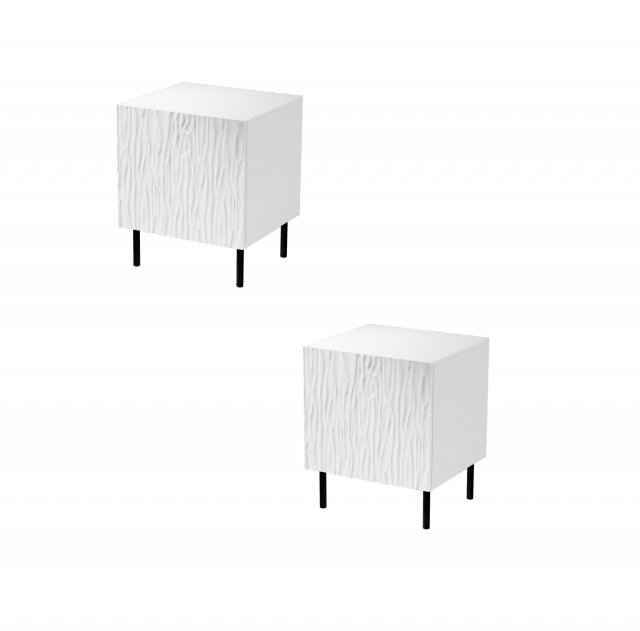Jungle- SZN Bedside 2pcs. White