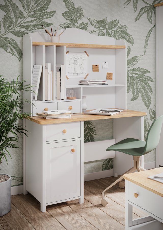 SO- 03,04 Schreibtisch mit Aufsatz