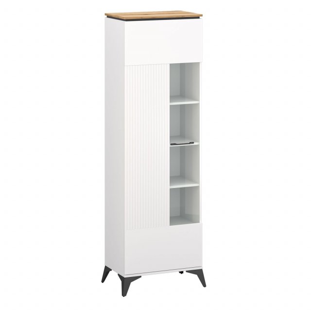 Velutto WIT 1W Glass-fronted cabinet