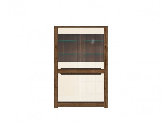 Russo REG2W2D Glass-fronted cabinet