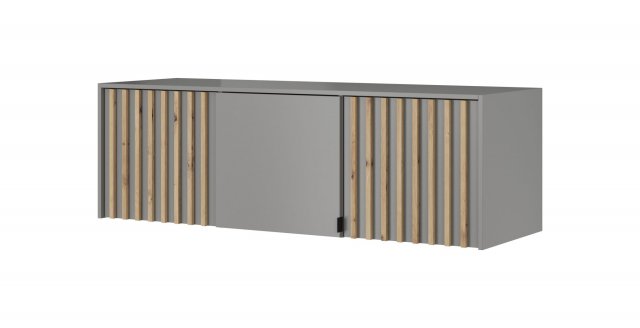 NELLY NAD 3D Дополнительный шкаф (серый/artisan ламель)