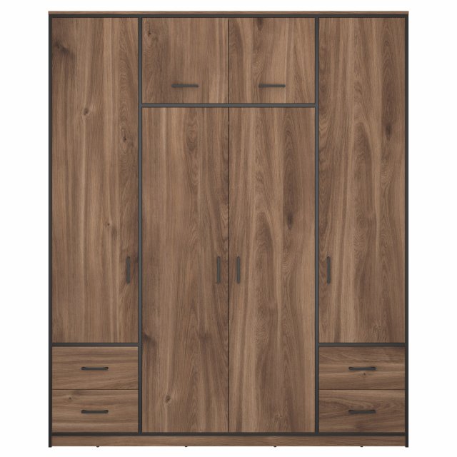 Amber SZF6D4S Wardrobe with 6 doors and 4 drawers