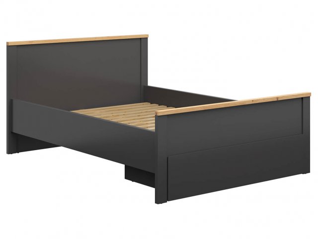 Hesen LOZ1S/140+W140 Bed with one drawer