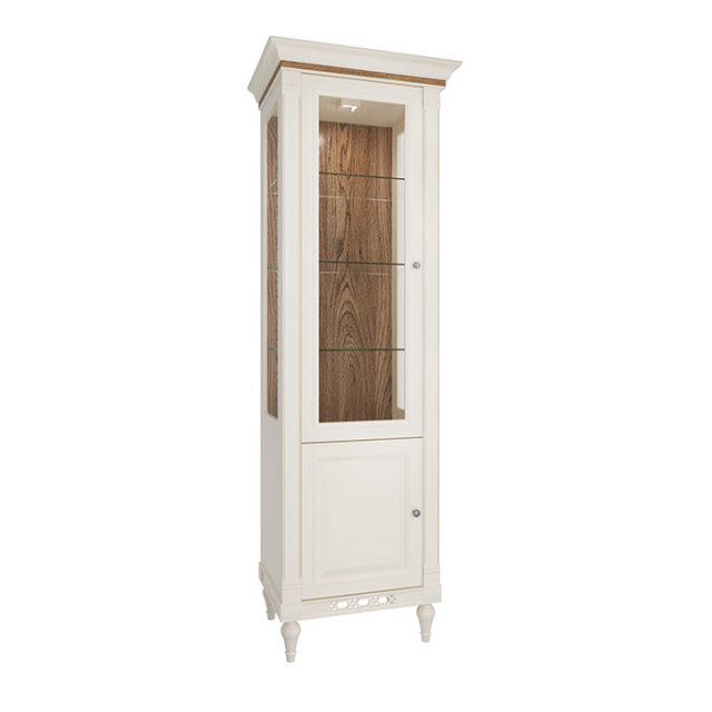 Florencja FL-W1/2 Glass-fronted cabinet Taranko