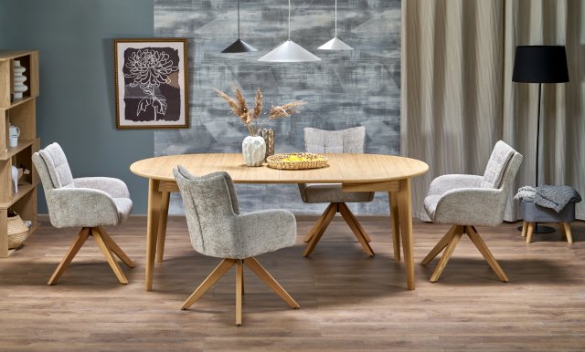 29162,Esstisch ausziehbar,mattes,natürliches Eichenholz