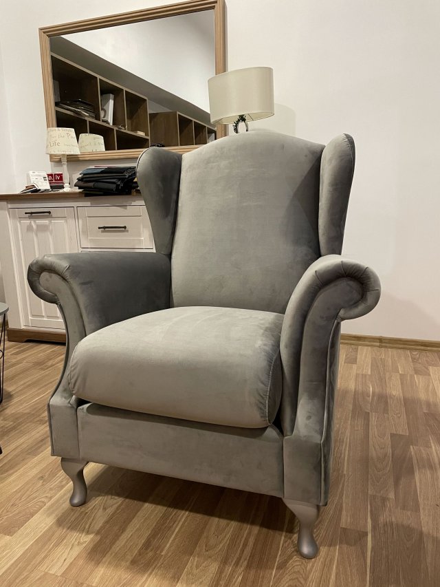 Paris classic Armchair (magic velvet 2241 grey)