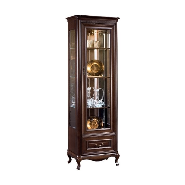 VERONA Glass-fronted cabinet V-W 1/2 L/P Taranko