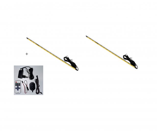 VGO LED PLUG-IN POWER SUPPLY SET (24W) + PROFILE LED 430 mm cold white x 2