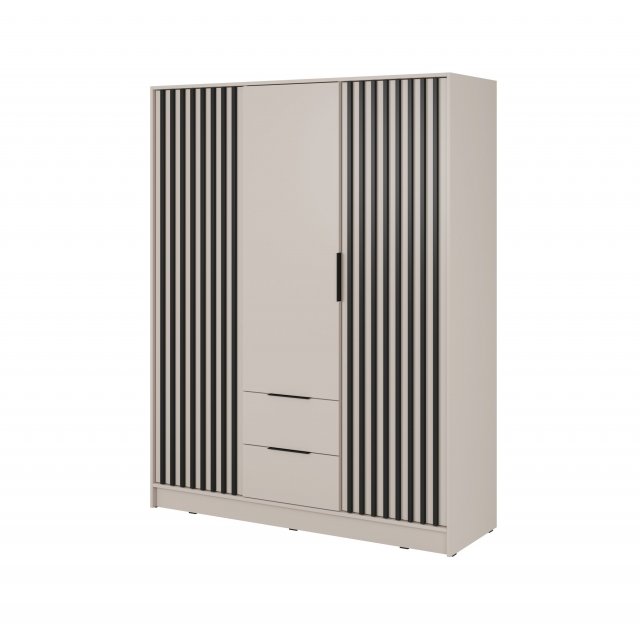 NELLY 3D Riidekapp (cashmere/black lamellas)