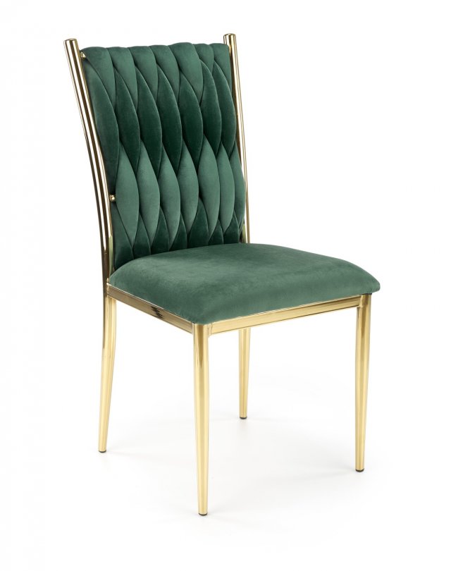 K436 Chair dark green/gold