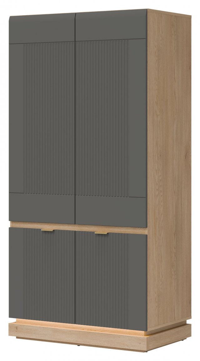 MILTON-ML 08 Шкаф,Cremona torro oak/grey matt