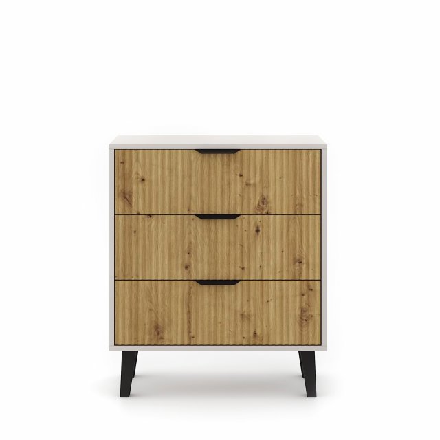 Borg-Duo kom3s Kommode,Kaschmir/Eiche artisan