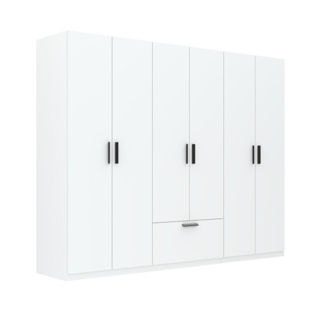 INTERLIT SZF 6D1S Шкаф с 6 дверцами и 1 ящиком,белый матовый