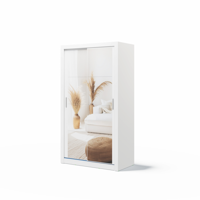 ArtiAR -19 Schwebetürenschrank mit Spiegel,120cm