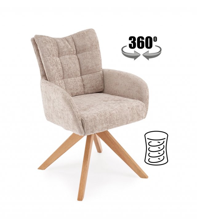 K540 WD Стул бежевый/натуральный