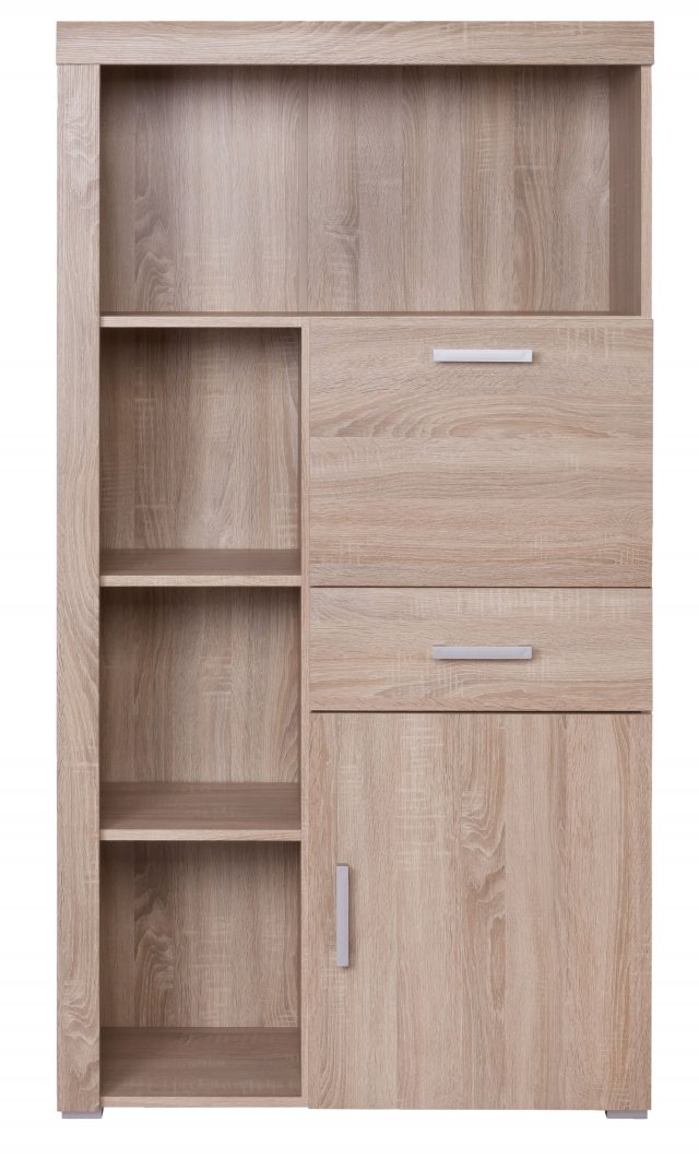 Damis REG 1D1S1B Bookcase with coctail cabinet