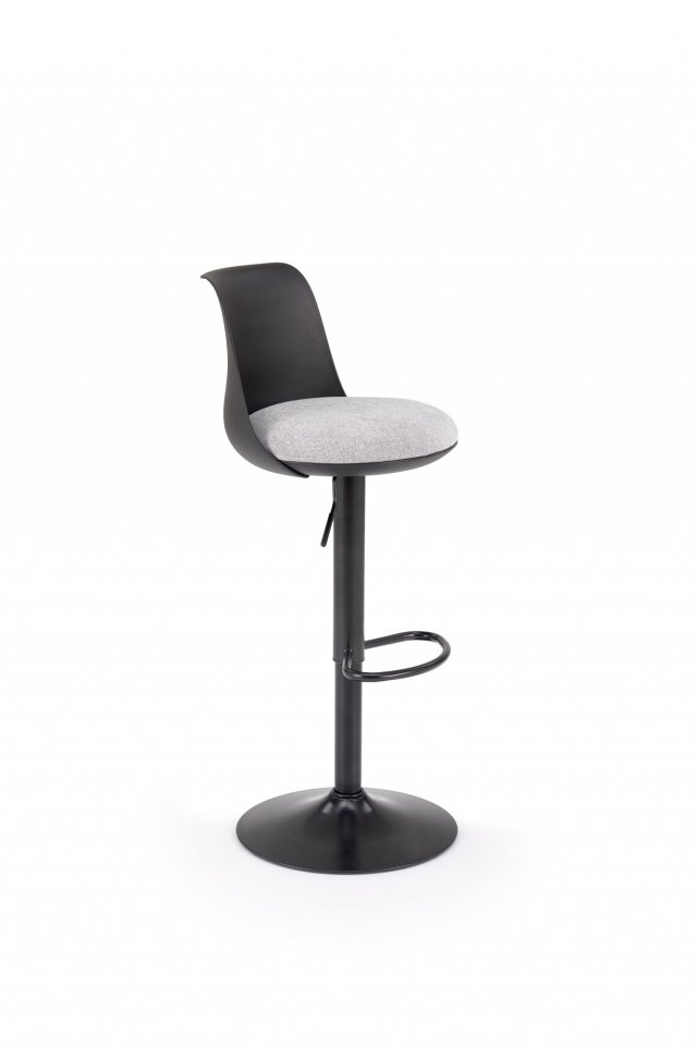 H127 Bar stool,black/grey