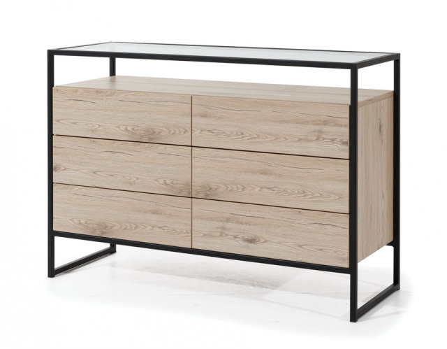 GLASSLOFT GLKO-6S Chest of drawers with glass Premium Collection