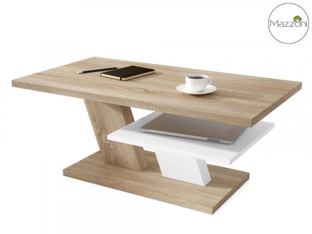 CLIFF law Diivanilaud,tamm sonoma/valge