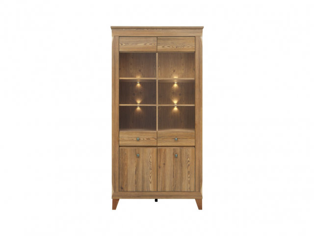 Bergen REG2W2D Glass-fronted cabinet