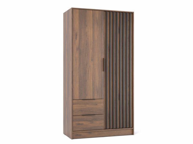 NELLY 2D Riidekapp (nut/black lamella)
