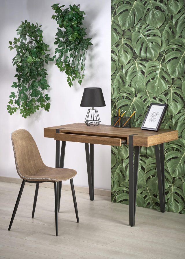 V-CH-B/39 Desk (honey nut/black)