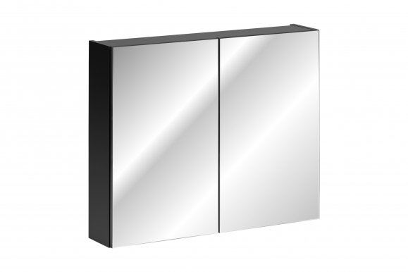 SANTA FE BLACK 84-80-A-2D Mirror Cabinet