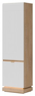 MILTON-ML 07 L/R Шкаф с полками,Cremona torro oak/white matt