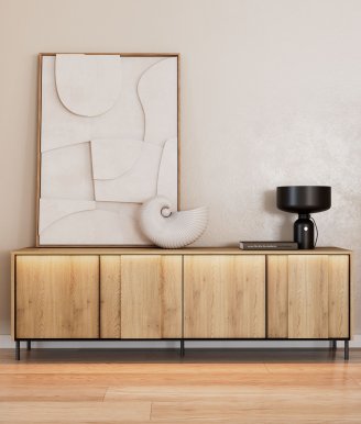 TIVOLI TI-05 TV-alus valgustusega,Cremona Torro tamm/must