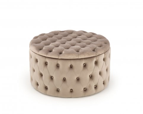 NUNEZ pouffe color: beige