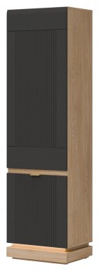 MILTON-ML 07 L/R Шкаф с полками,Cremona torro oak/anthracite matt
