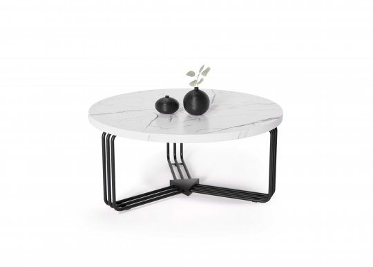 ANTICA Coffee table (white marble/black)