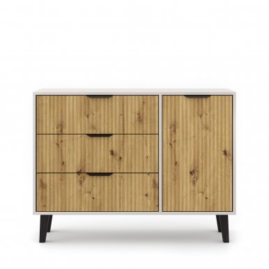 Borg-Duo kom1d3s Kommode,Kaschmir/Eiche artisan