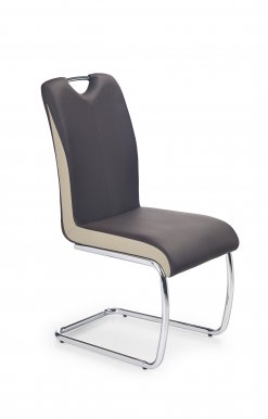 K184 chair dark brown/champagne