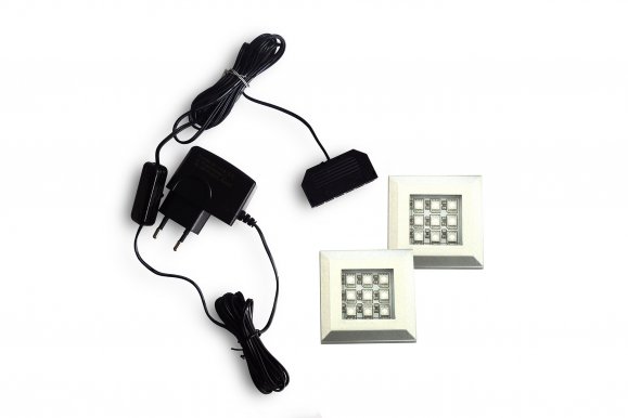 Concept-1 LED - 2 squere white Beleuchtung