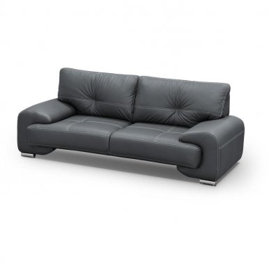 OM-GA III Sofa 3-SITZER (schwarz Kunstleder D8)