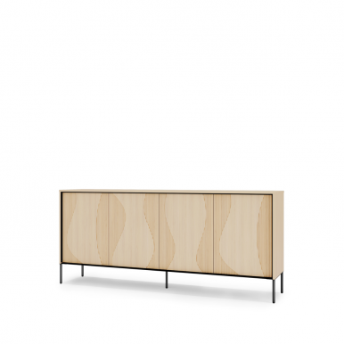 Flow FW-04 Kommode mit Beleuchtung,Vicenza Eiche/schwarz