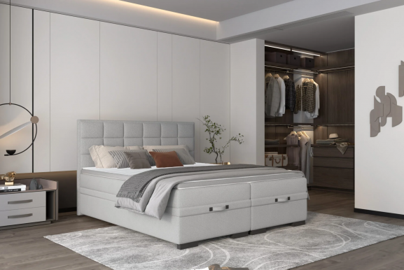 Semeno Box springs 180x200+Top Basic H4 Двуспальная кровать с ящиком для белья