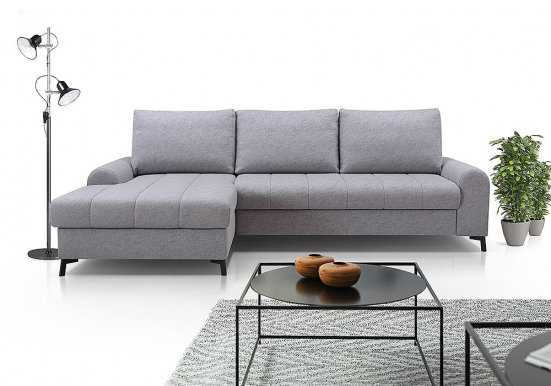 AKIRA- Corner sofa Left (grey)