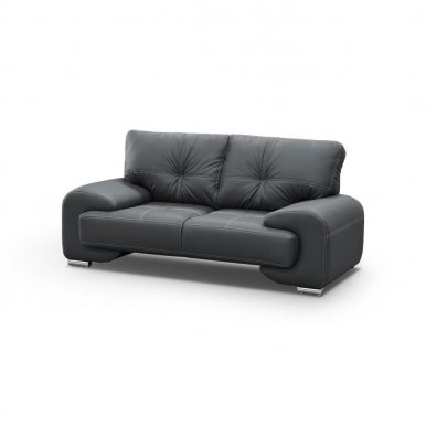 OM-GA II Sofa 2-SITZER (schwarz Kunstleder D8)