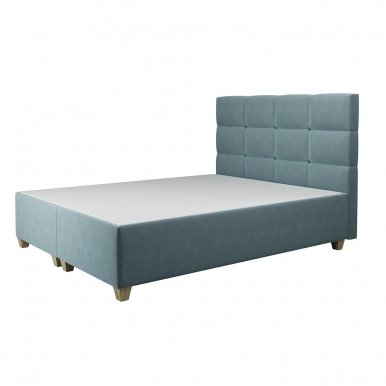 ITALIA 160x200 Двуспальная кровать с ящиком для белья (небесного цвета ткань Kronos 31)