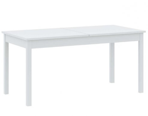 INTER W160-230/H77/D80 cm Стол обеденный раздвижной,белый