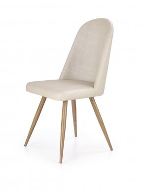 K214 chair dark cream/honey oak