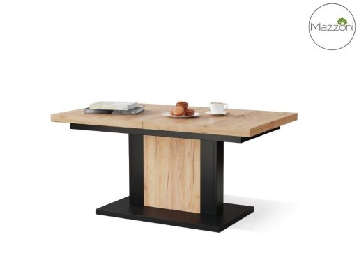 MAZZONI Extendable table transformer (oak craft/black mat)