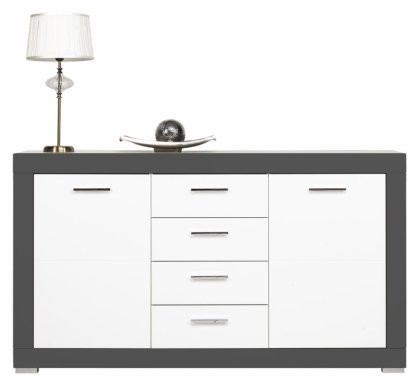 GrayGR 3 Chest 2 door,4 drawers 