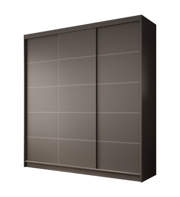 SW-GRE 200 cm Шкаф-купе,Черный матовый