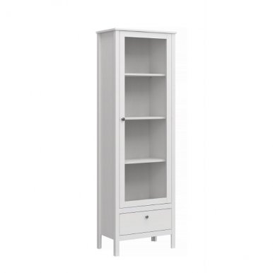OLE-white WIT WYS 1W1S Glass-fronted cabinet