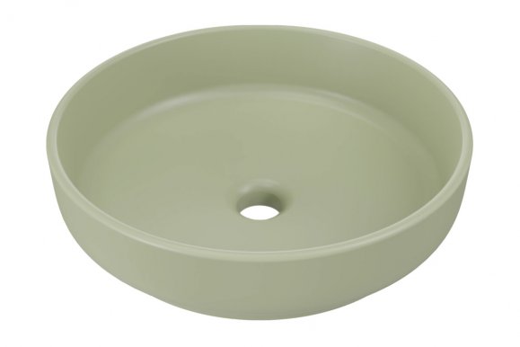 UM- RIVER 1 OLIVE GREEN MATT UN 40 (E-6595) Countertop washbasin 