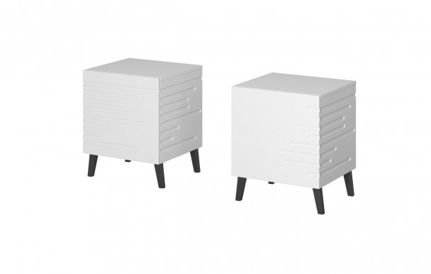 NOWA SZN Bedside 2pcs.(white mat)